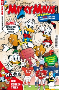 Im Mickey Maus-Magazin Nr. 24/2023 ist die NFL zu Gast in Entenhausen (C) Egmont Ehapa Media
